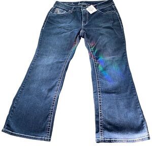 Lane Bryant NWT Bootcut Midrise Jeans Indigo 14 Short 29” Inseam